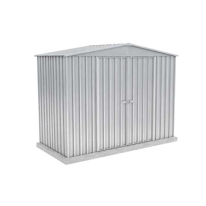 Absco Sheds 3.00m x 1.44m x 2.30m Zincalume Double Door Highlander Garden Shed 