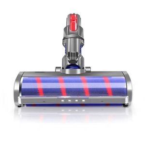 Fluffy Floor Head Compatible With Dyson V7 V8 V10 V11 V15 Vacuum Cleaner | Roller Brush With Led Light