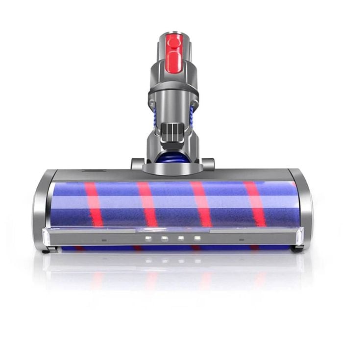 Fluffy Floor Head Compatible With Dyson V7 V8 V10 V11 V15 Vacuum Cleaner | Roller Brush With Led Light