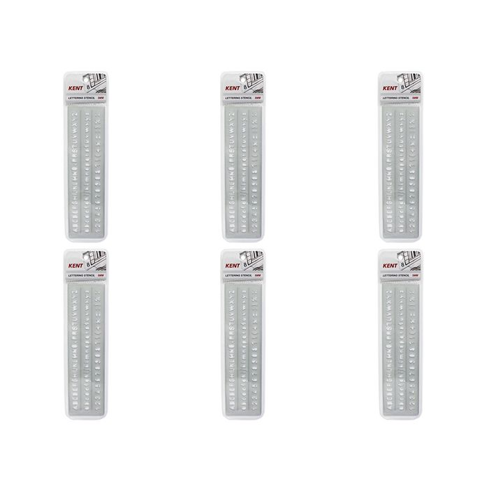 6x Kent Lettering Stencil 5mm Home/school Stationery Technical Drawing/design