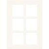 Kaboodle 450mm 6 Panel Glass Cabinet Door - Antique White