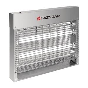 Eazyzap Led Bug Zapper Brushed Stainless Steel 14w Fp984-a 313x515x106mm Commercial Electric Insect Fly Killer Pest Control