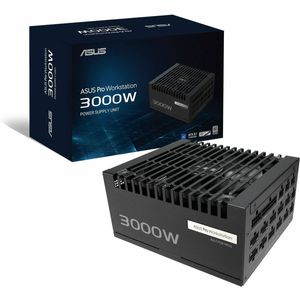 ASUS Pro WS 3000W Platinum PSU delivers exceptional voltage stability and advanced power delivery for professionals supporting u