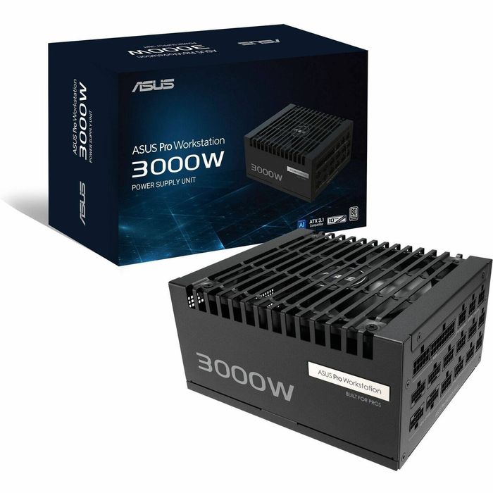 ASUS Pro WS 3000W Platinum PSU delivers exceptional voltage stability and advanced power delivery for professionals supporting u