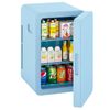 YOPOWER 22L Mini Fridge Portable Compact Personal Fridge Blue
