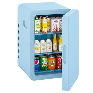 YOPOWER 22L Mini Fridge Portable Compact Personal Fridge Blue