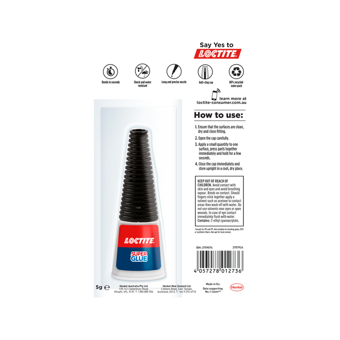 Loctite 5g Precision Liquid Super Glue