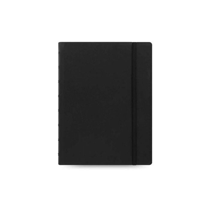 Filofax 256-pages A5 Notebook Refillable Office Stationery Thick Plain Black