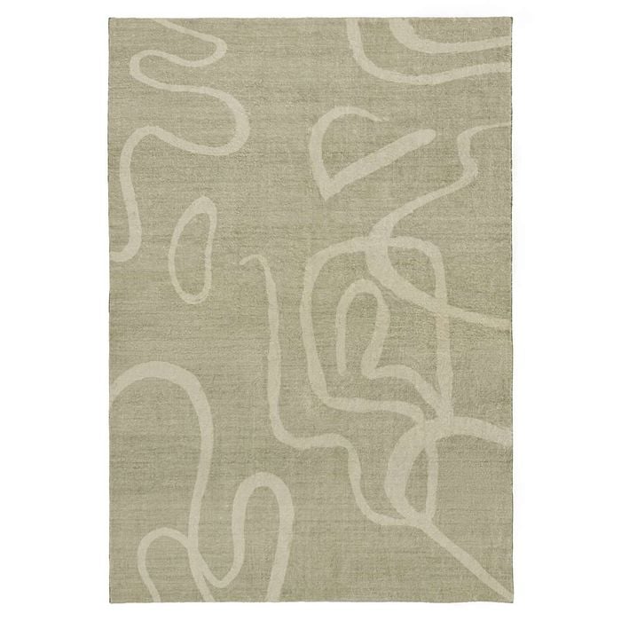 Loopsie-290cm X 200cm-nepou Olive Green Washable Rug