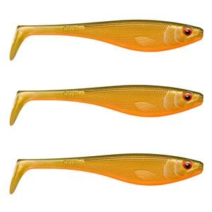 3x Rapala Soft Peto 18cm Paddle Tail Shad Lures - Scaled Roach