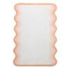 Loopsie-290cm X 190cm-bitonto Tonal Peach And Cream Scalloped Washable Rug