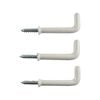 Everhang 38mm White PVC Square Hook - 3 Pack