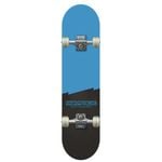 Rampage Skate Plain Third Complete Skateboard 7.75" - Blue / Black Stain