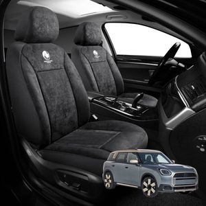 Australian Goose Edition Front Seat Covers for MINI Countryman 2024 - Current (U25) - Suede, Universal Fit - Black