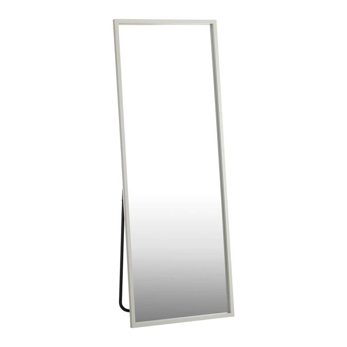 Oikiture 166x60cm Rectangle Wooden Full Length Mirror Floor Mirrors White