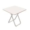 SOGA 80cm White Square Table