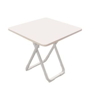 SOGA 80cm White Square Table