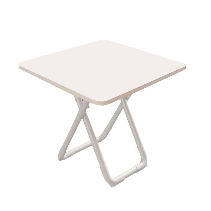 SOGA 80cm White Square Table