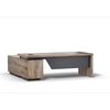 Modern Furniture BALDER Executive Desk with Right Return 180-200cm-Oak&Black