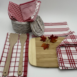 RANS Milan Tea towels 5 Pack - Red