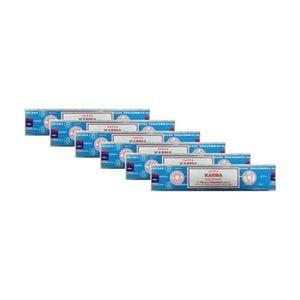 6PK Satya Home Fragrance Scented Incense Sticks Packet Set 15gm Karma