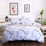 3D White Marble Quilt Cover Set Bedding Set Pillowcases 61