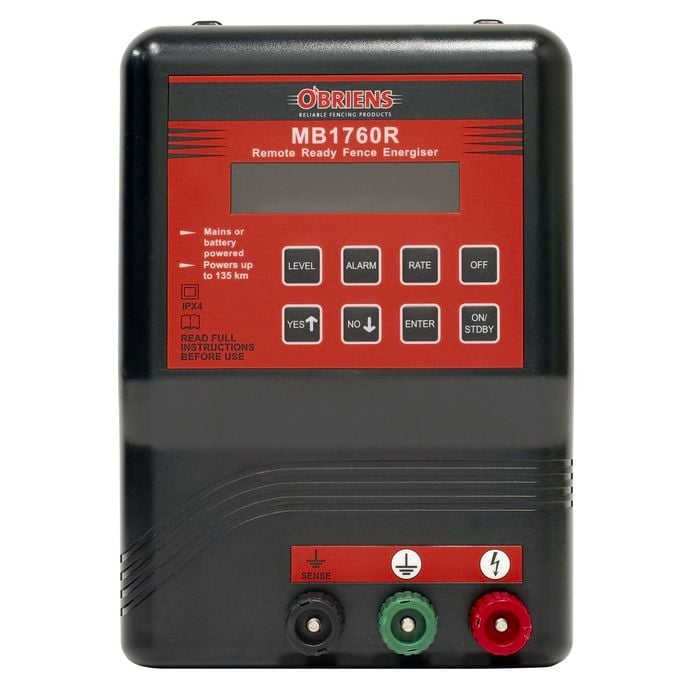 Obriens 135km Mains/Battery Electric Fencing Energizer