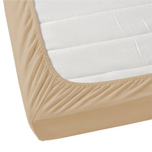 Jenny Mclean Porto Fitted Sheet 100% Cotton Single  400TC.  - Linen