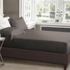Luxor King Single Grey 1000TC Silk Silky Feel Satin Fitted Sheet+Pillowcase