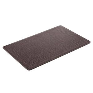 4PK Tempa Giovanni 45x30cm Rectangle PU/MDF Placemat Dining Table Mat Chocolate