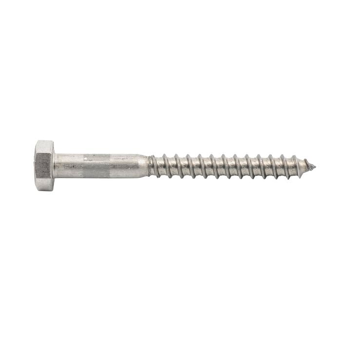 Zenith M10 x 50mm 316 Stainless Steel Coach Screw