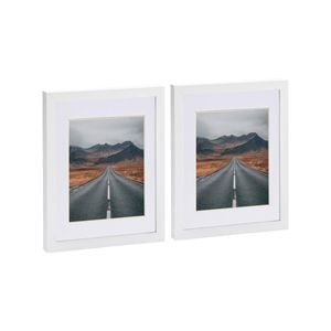 Nicola Spring Photo Frames with 5" x 7" Mount - 8" x 10" - White - Pack of 2