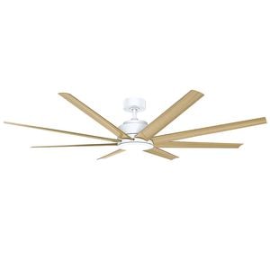 Vencha Titanic RWS Tri-Control 1830mm ABS Blades DC Ceiling Fan with light- White/Oak