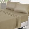 Accessorize 325TC Self-Striped Cotton Sheet Set Single Linen
