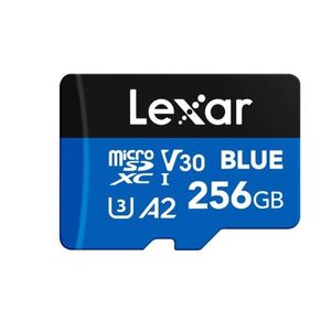 Lexar Blue 256gb Microsdxc – Uhs-i, C10, A2, U3, V30, 160mb/s Read Speed