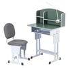 Keezi Kids Study Desk Chair Set Adjustable LED Lamp Green
