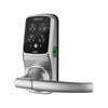 Lockly Satin Nickel Secure Plus Smart Lock Latch with Smart Keypad Bluetooth and 3D Fingerprint