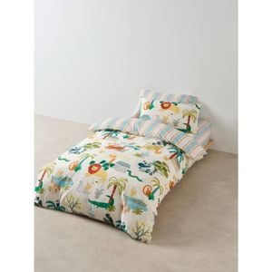 3pc Linen House Kids Creatures Great & Small Quilt Cover & Pillowcase Set Queen