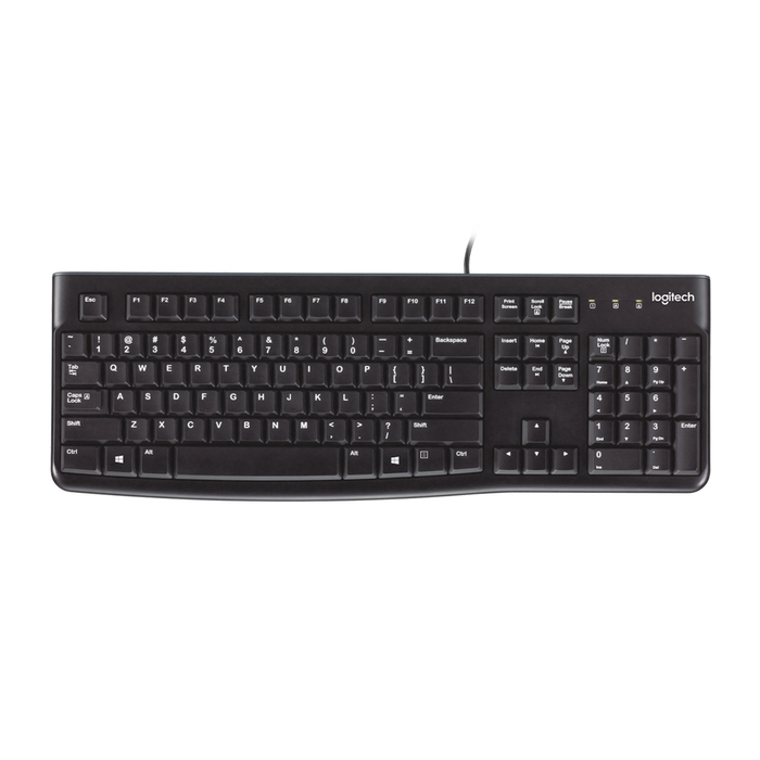 Logitech K120 Wired USB Keyboard 920-002582 - Black