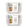 2x 10pc Bentgo Prep 2 Compartment 3 Cup Capacity Container Pack Whisper Grey