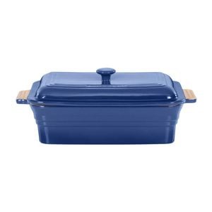 Chasseur Rectangular Baker With Lid 4l Blue