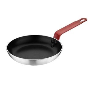 Hygiplas Frying Pan Aluminium Non-Stick Platinum Plus Red Handle 200x35mm