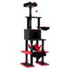 Costway 178cm Gothic Cat Tree Tower w/Condos, Basket Bed & Hammock