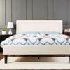 Istyle Wiltshire King Bed Frame Fabric Beige