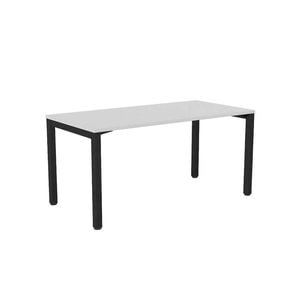 Olg Workstation Bundle: Axis 1500x750 Black Frame White Top + Tilly Office Chair Black