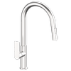 Mondella Rococo Brushed Nickel Pull Down Sink Mixer