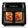 EUROCHEF 6.5L Electric Digital Airfryer with Glass Container, Black