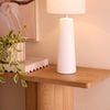 Amalfi Kent Table Lamp White & Grey 24x24x66.5cm