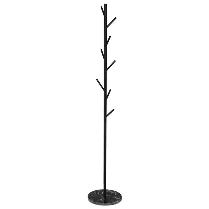 Levede Coat Rack Hat Clothes Stand Hanger Black