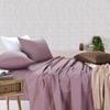 Amsons Sheet Set - Single Fitted & Flat Sheet With Pillowcases - Dusky Pink